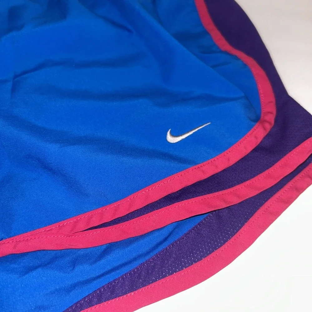 Nike Tempo Running Shorts Womens Size Small Blue Lined Pull On Dri-Fit